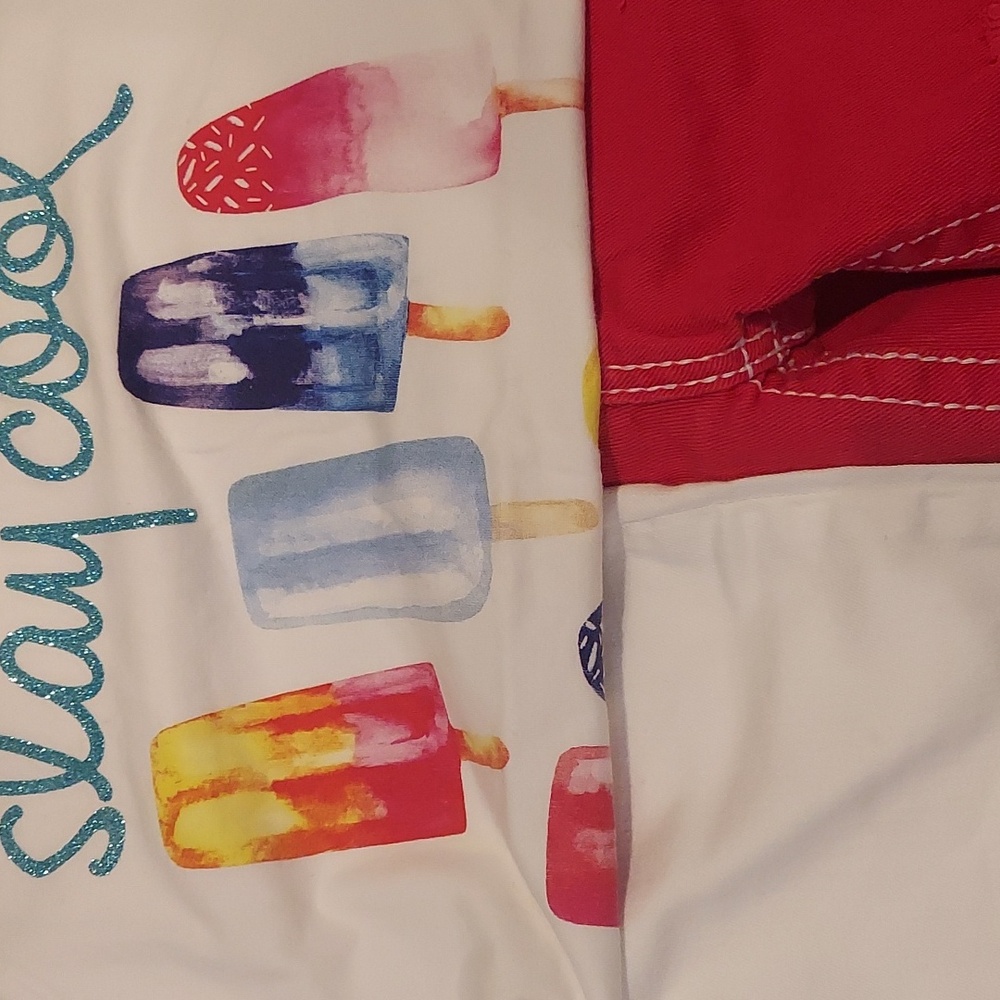 Girls Cool Summer Bundle Tank and 2 Bermuda Shorts Size 10